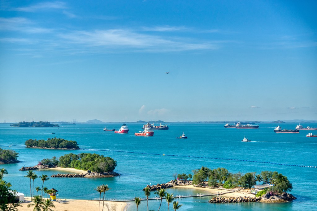 sentosa island Podniebna brama na Sentosę: przejazd kolejką linową w Singapurze